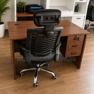 Compact Executive Office Desk Nairobi | Modern Wooden Workstation