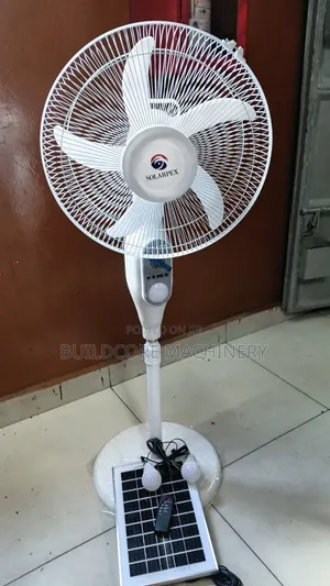 16inch DC Fan With Solar Bulbs and Remote Control