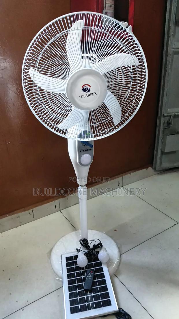 16inch DC Fan With Solar Bulbs and Remote Control