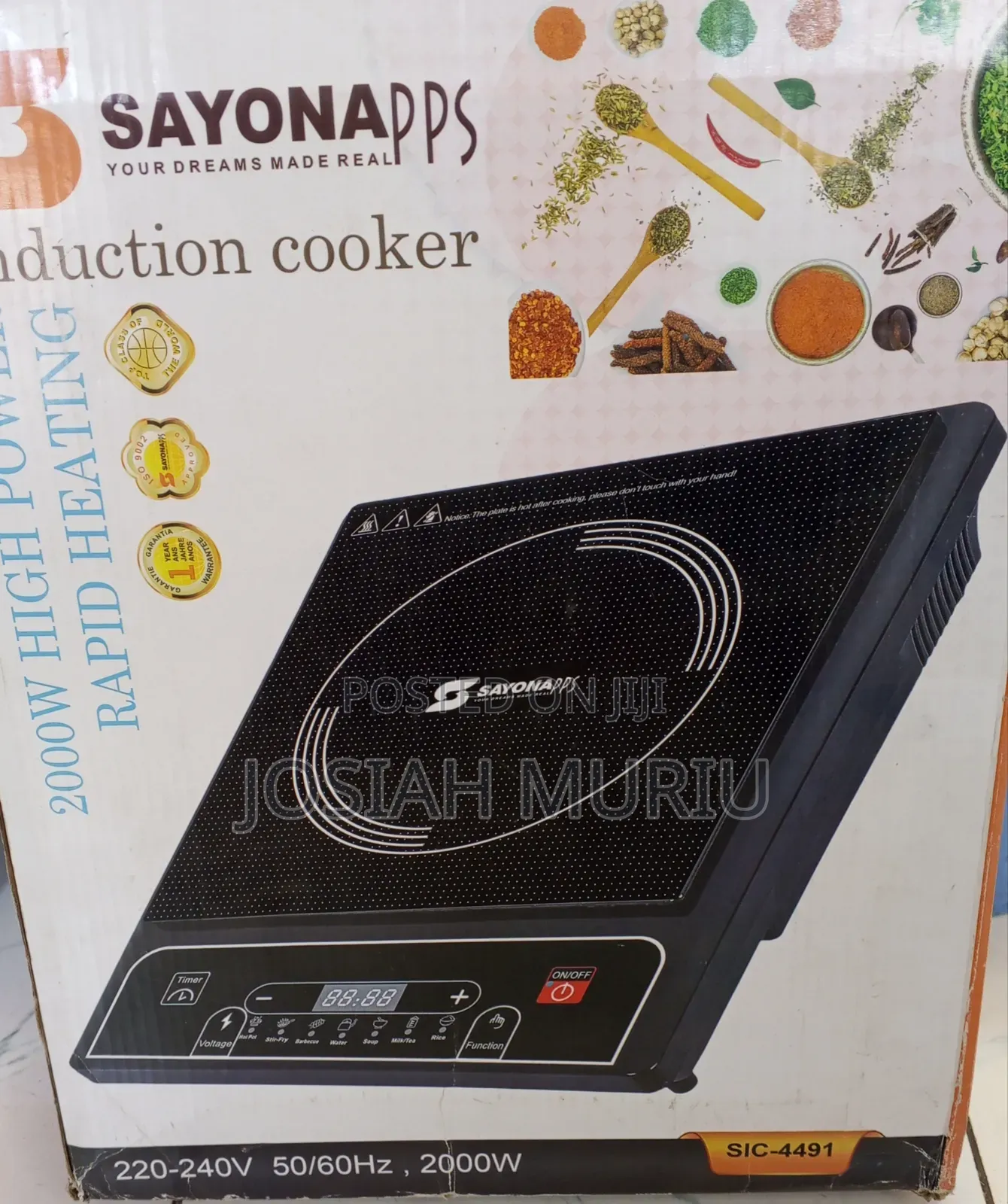 Sayona 2000w Induction Cooker