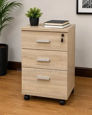 Mobile 3-Drawer Office Pedestal Nairobi | Lockable Filing Cabinet