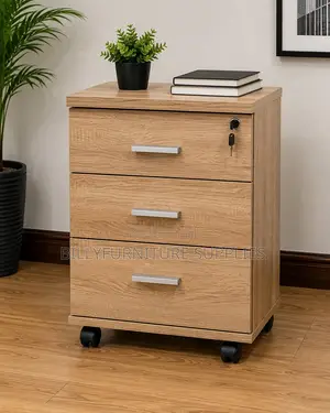 Modern 3-Drawer Mobile Pedestal Nairobi | Secure Office Storage