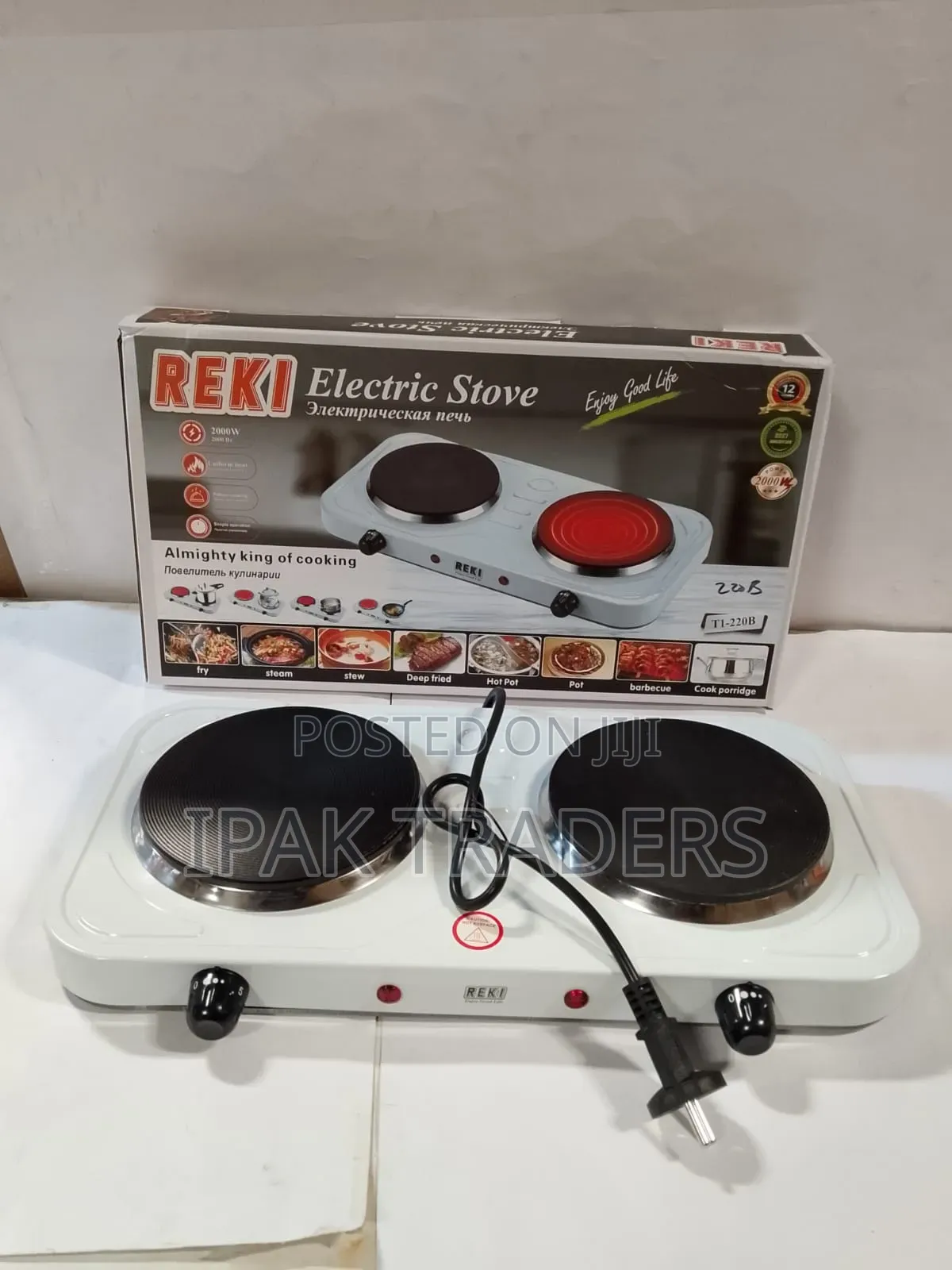 REKI 2 Burner Electric Table Top Stove / Cooker