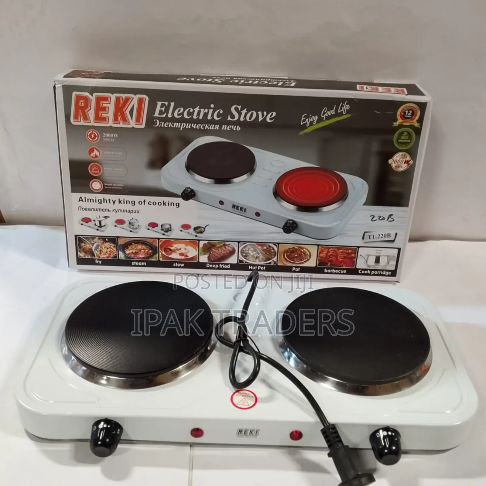 REKI 2 Burner Electric Table Top Stove / Cooker