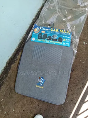 Grey Woolen Mat With Central Ribbed Rubber Heel Pad for Durability