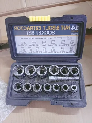 14-Piece Impact Bolt Nut Extractor Socket Set