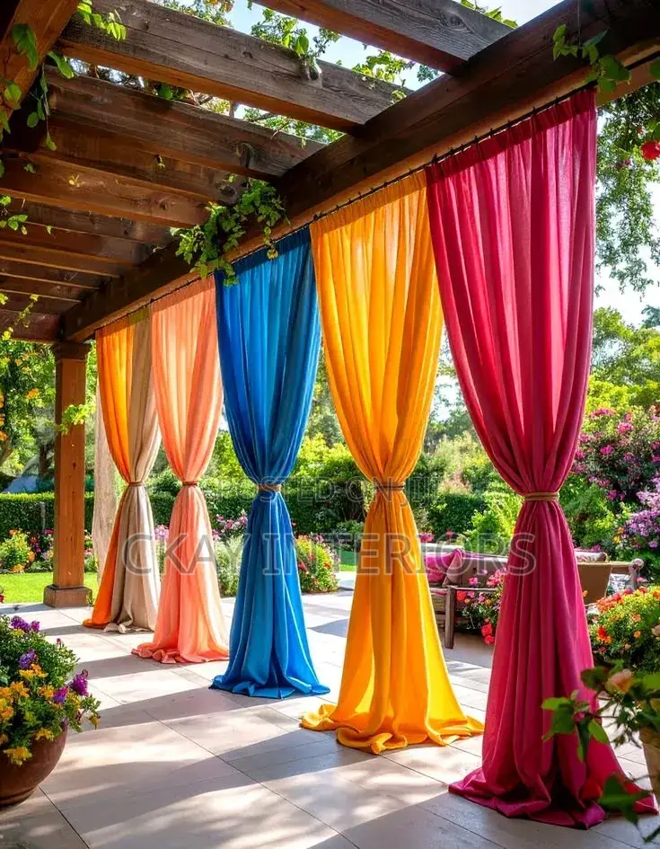Birthday Events, Colourful Decor Drapes