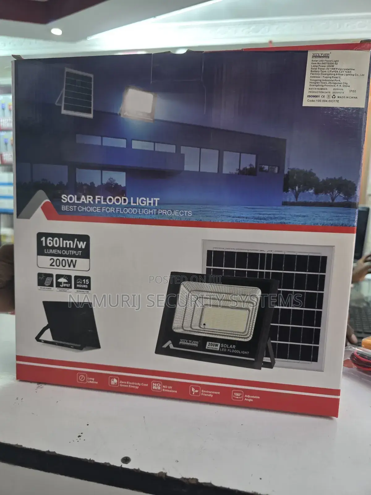 200W Solar Floodlight – Outdoor Solar Security Light