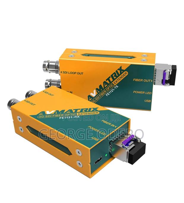 AVMATRIX 3g-Sdi Fiber Optic Extender Transmitter Receiver Set