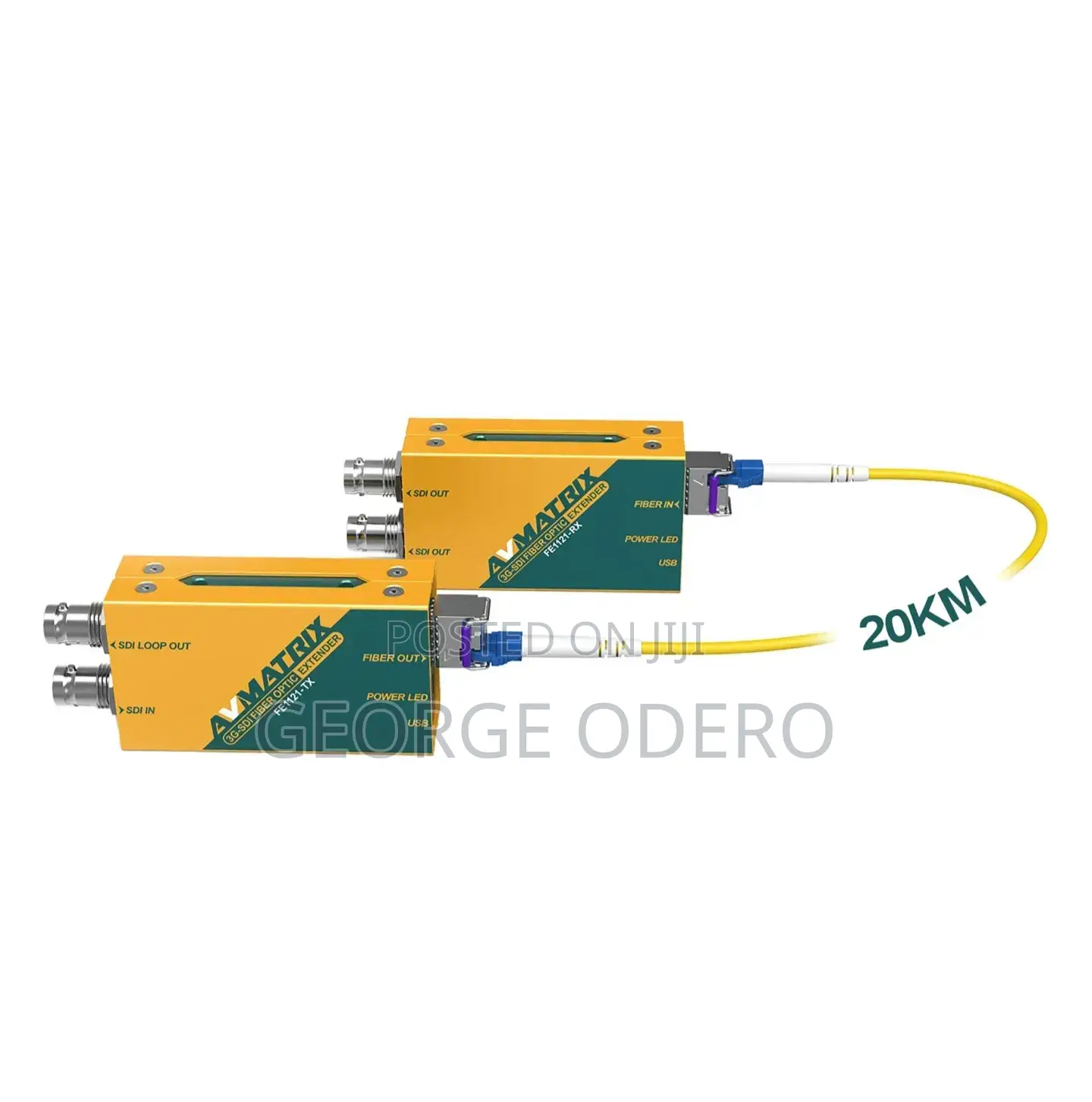 AVMATRIX 3g-Sdi Fiber Optic Extender Transmitter Receiver Set