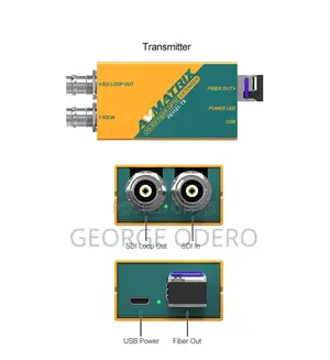 AVMATRIX 3g-Sdi Fiber Optic Extender Transmitter Receiver Set