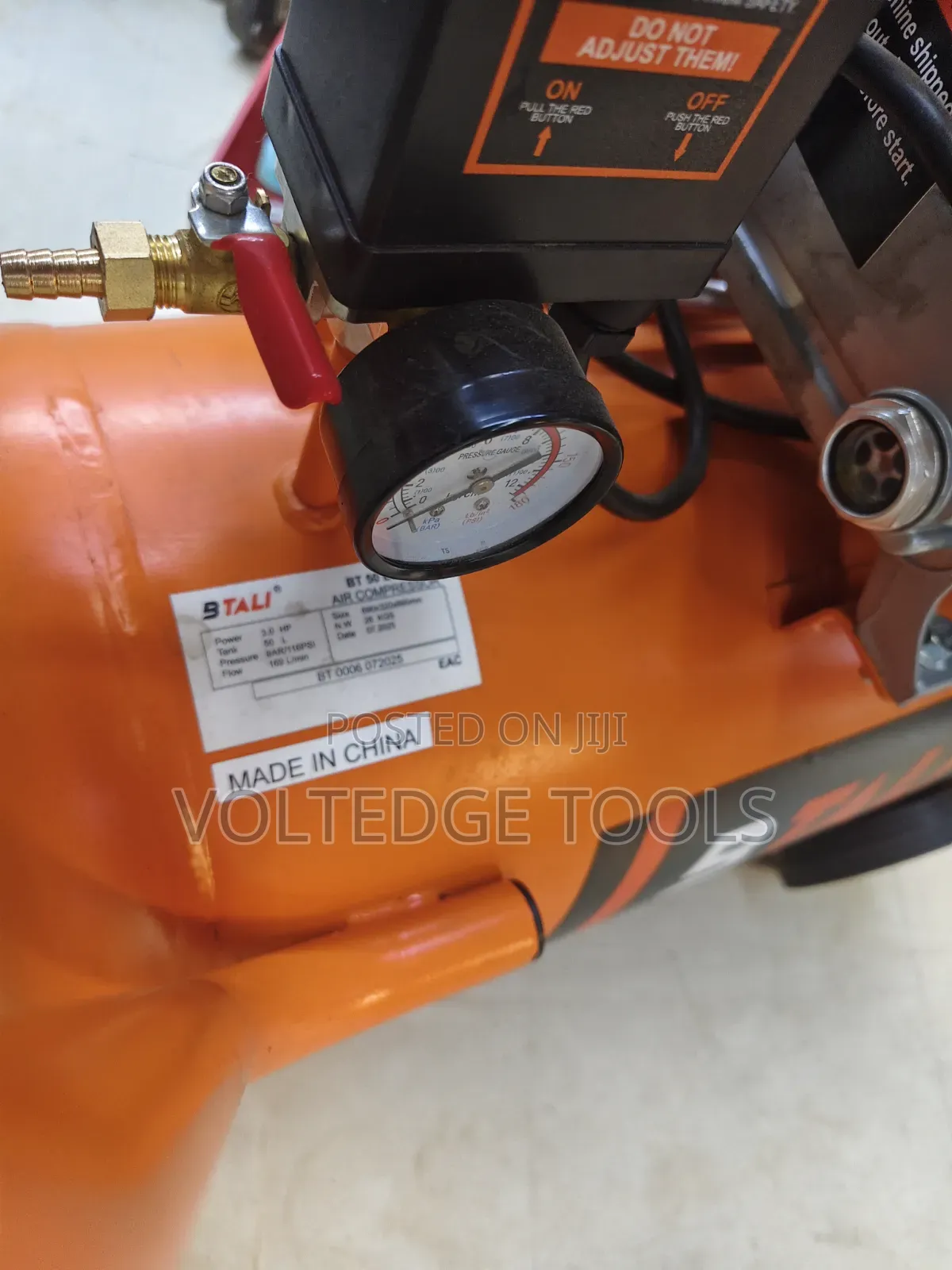 Btali 50L Electric Air Compressor (3.0HP, Heavy Duty) – Brand New