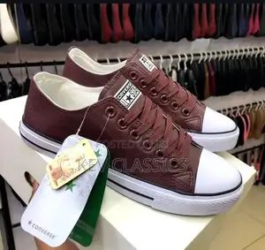 Converse Leather Rubber Sole Shoes