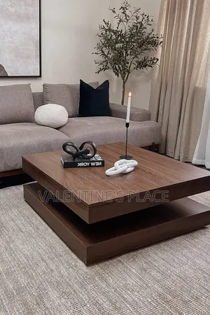 Stunning Double-Tier Wooden Coffee Table – Elevate Your Living Room!