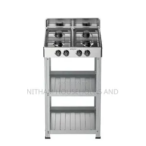 Sokany Sk-07042 4-Burner Gas Cooker Stove With Storage Rack