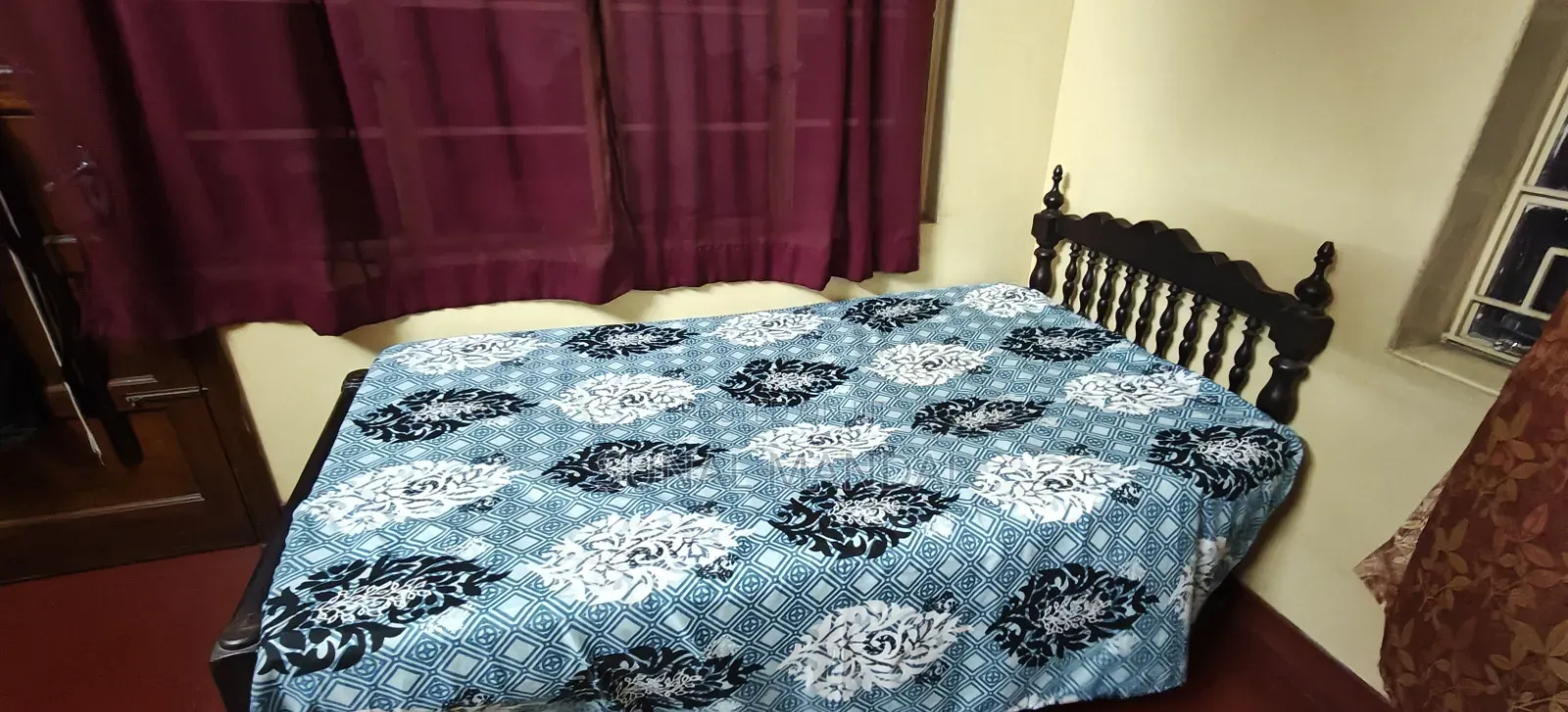 Single Wooden Bed