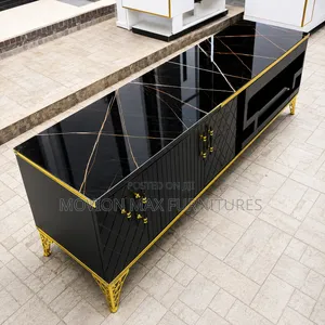 6fts Black  TV Stand