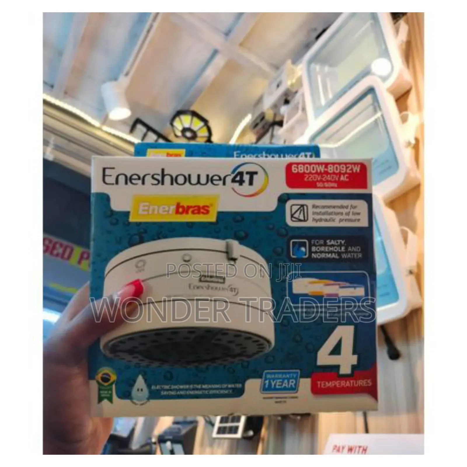 EnerShower 4t Showerhead 6800w