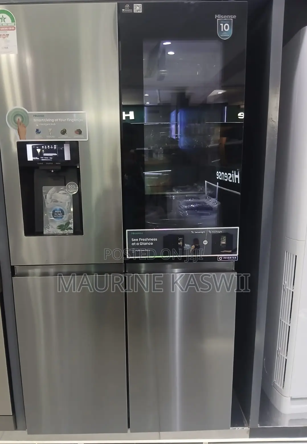 Hisense 615L Fridge Four Door With a View Door REF600DR