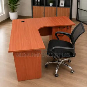 Modern L-Shaped Office Desk | Spacious Executive Corner Workstation