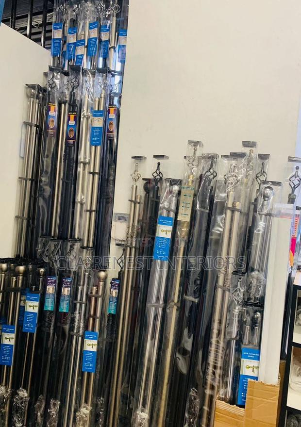 Beautiful Curtains Begin With Beautiful Adjustable Shinny Rods.
