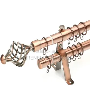 Beautiful Curtains Begin With Beautiful Adjustable Shinny Rods.