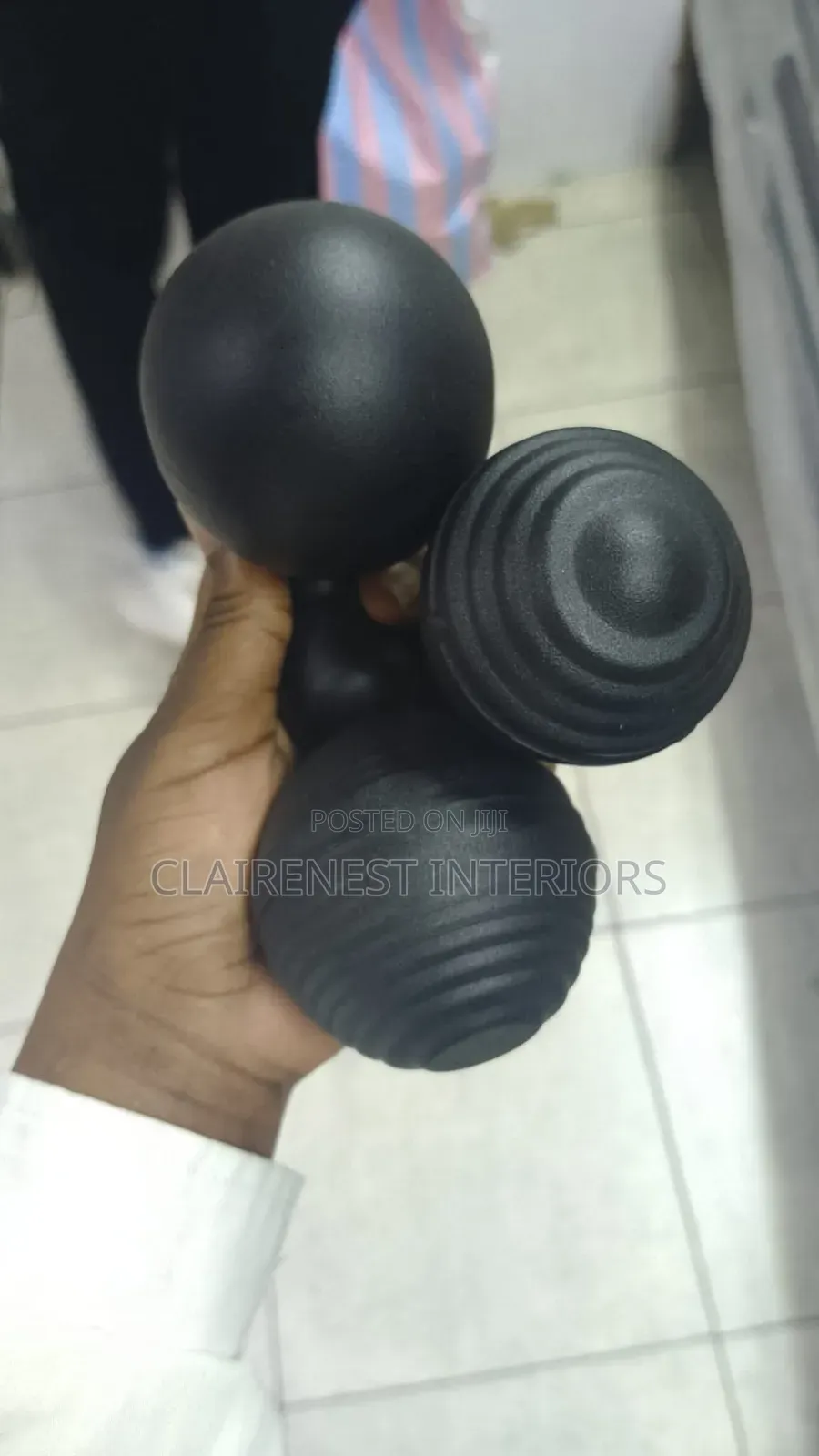 Black and Antique Gold Trophy and Ballons Powder Coated Rod Flowers