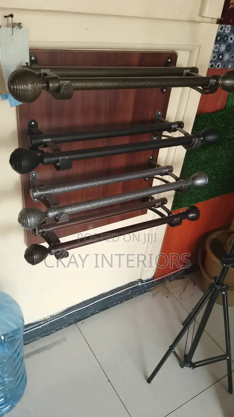 Quality Powder Coated Curtain Rods for a Neat Installation.