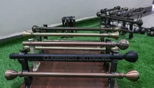 Stylish, Sturdy and Ready for Your Curtains Powder Coated Curtain Rods