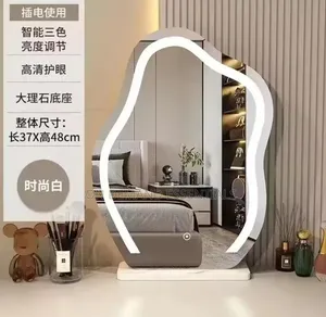 Cloud-Shaped LED Tabletop Vanity Mirror
