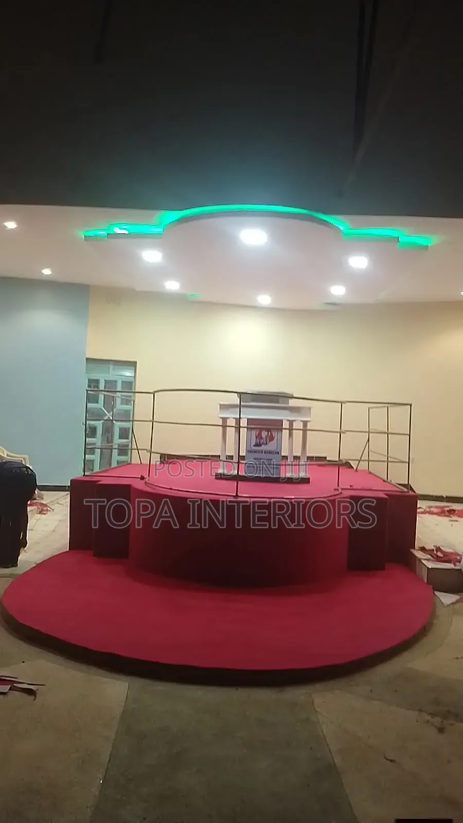 Decorative Maroon Church Altar Carpets for Pulpit Flooring Decoration