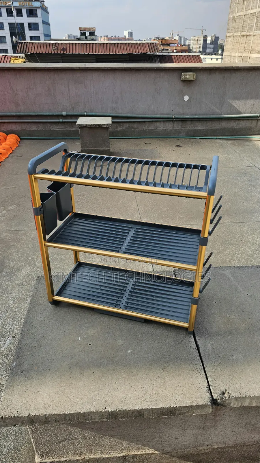 Premium Quality 3Tier Aluminium Dish Drainer