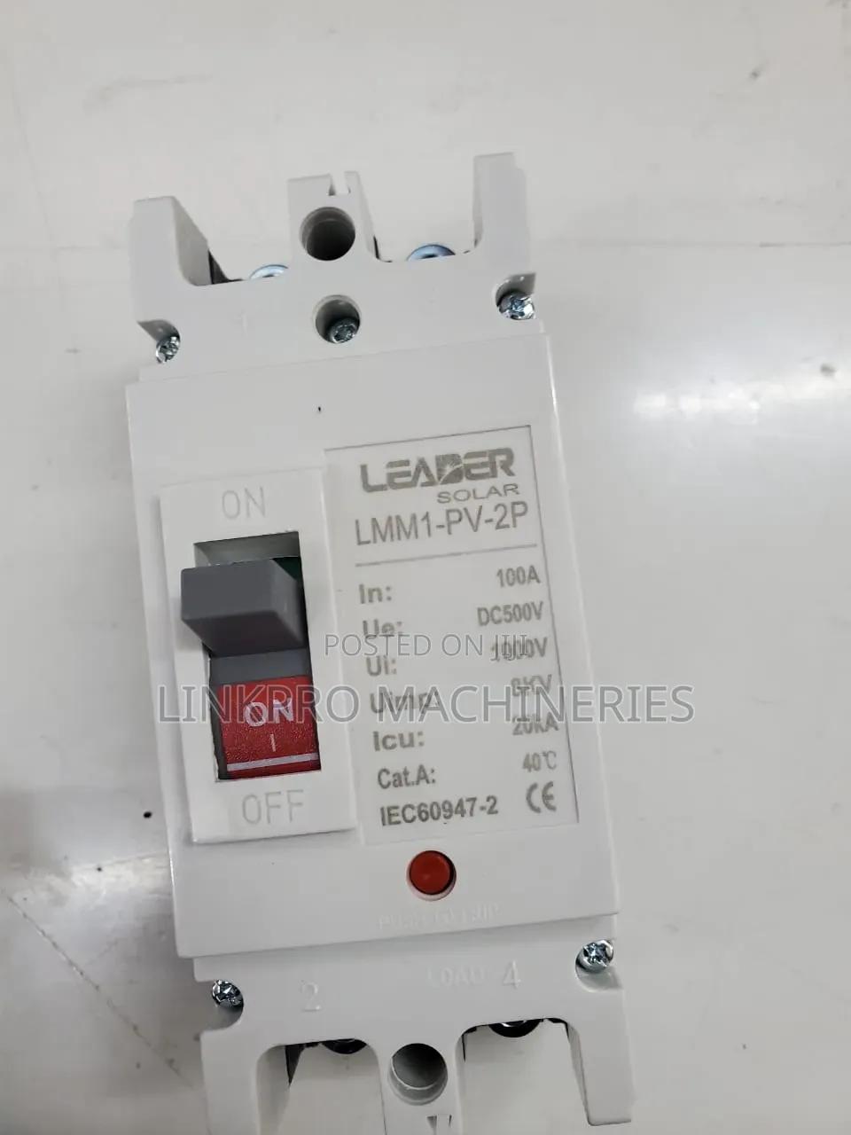 Leader 100A 2 Pole DC McCb