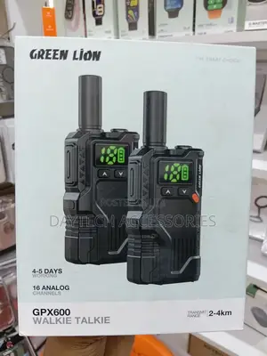 Green Lion GPX600 Long-Range Walkie Talkie – 16-Channel Two-Way Radio.