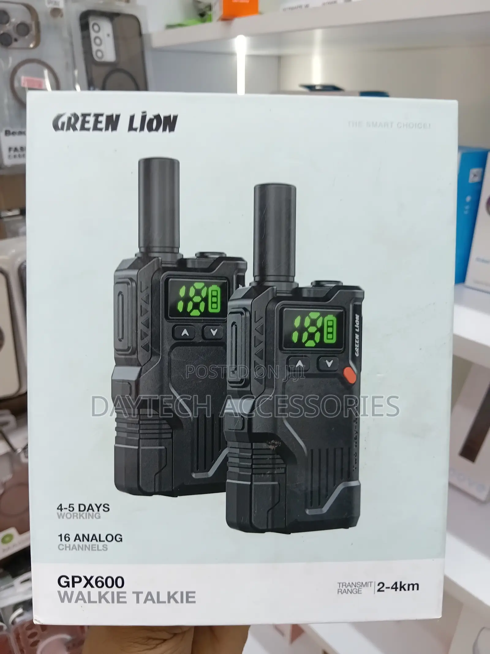 Green Lion GPX600 Walkie Talkie - Black