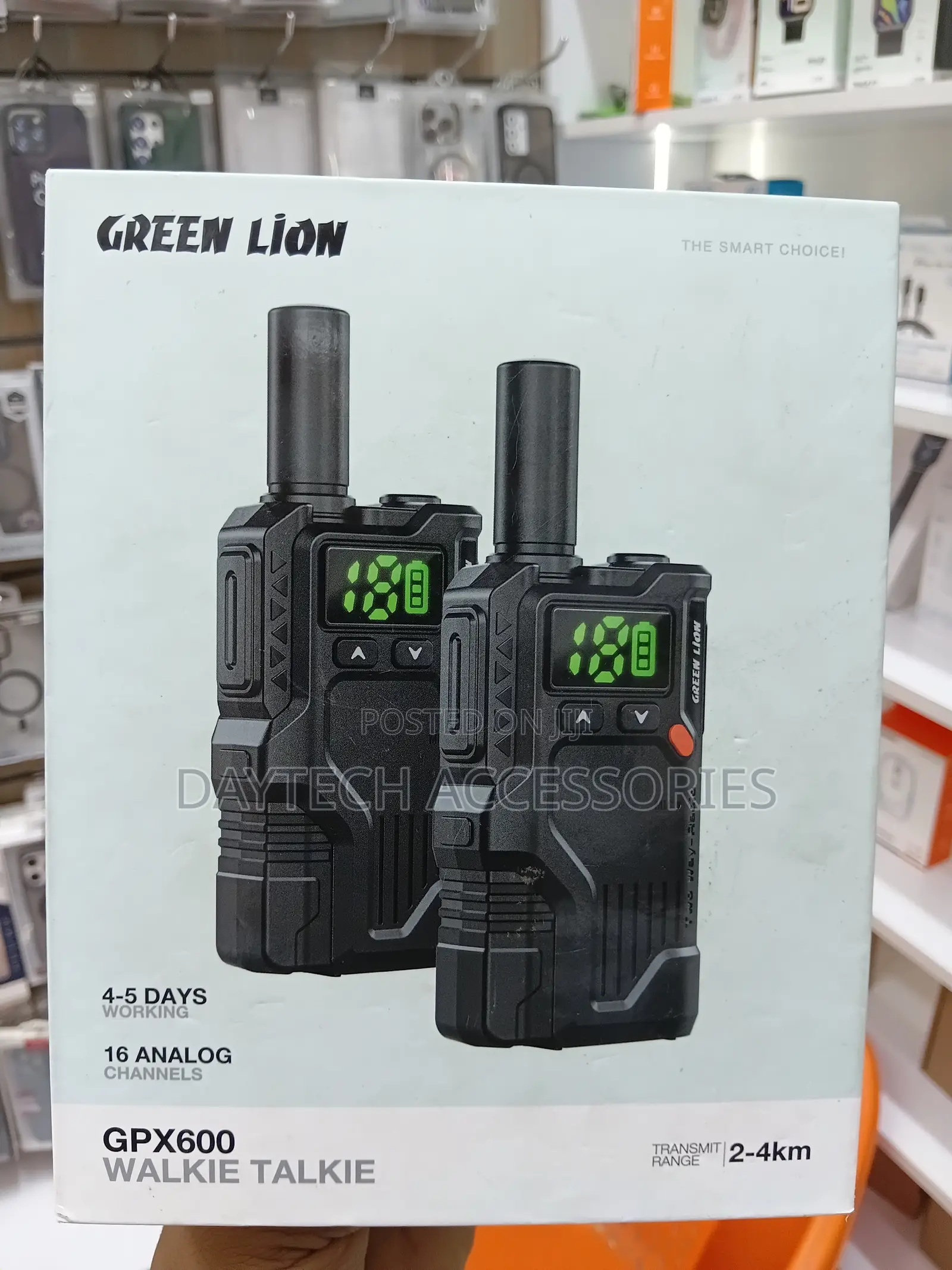 Green Lion Gpx600 Walkie Talkie With 16 Analog Channels