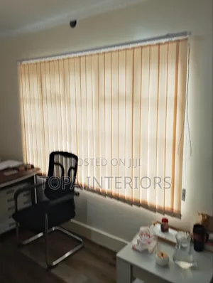 Cream Vertical Office Window Blinds