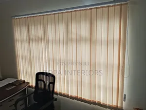 Cream Vertical Office Window Blinds