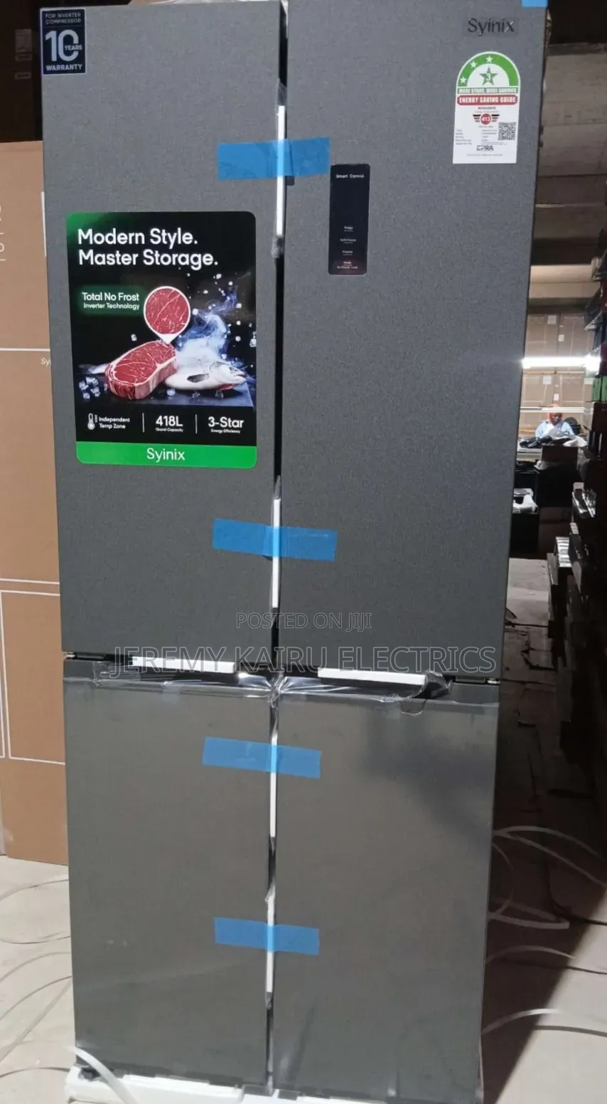 Syinix 421litres 4 Door Fridge
