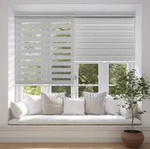 Horizontal Zebra Roller Shades Window Blinds for Home and Office