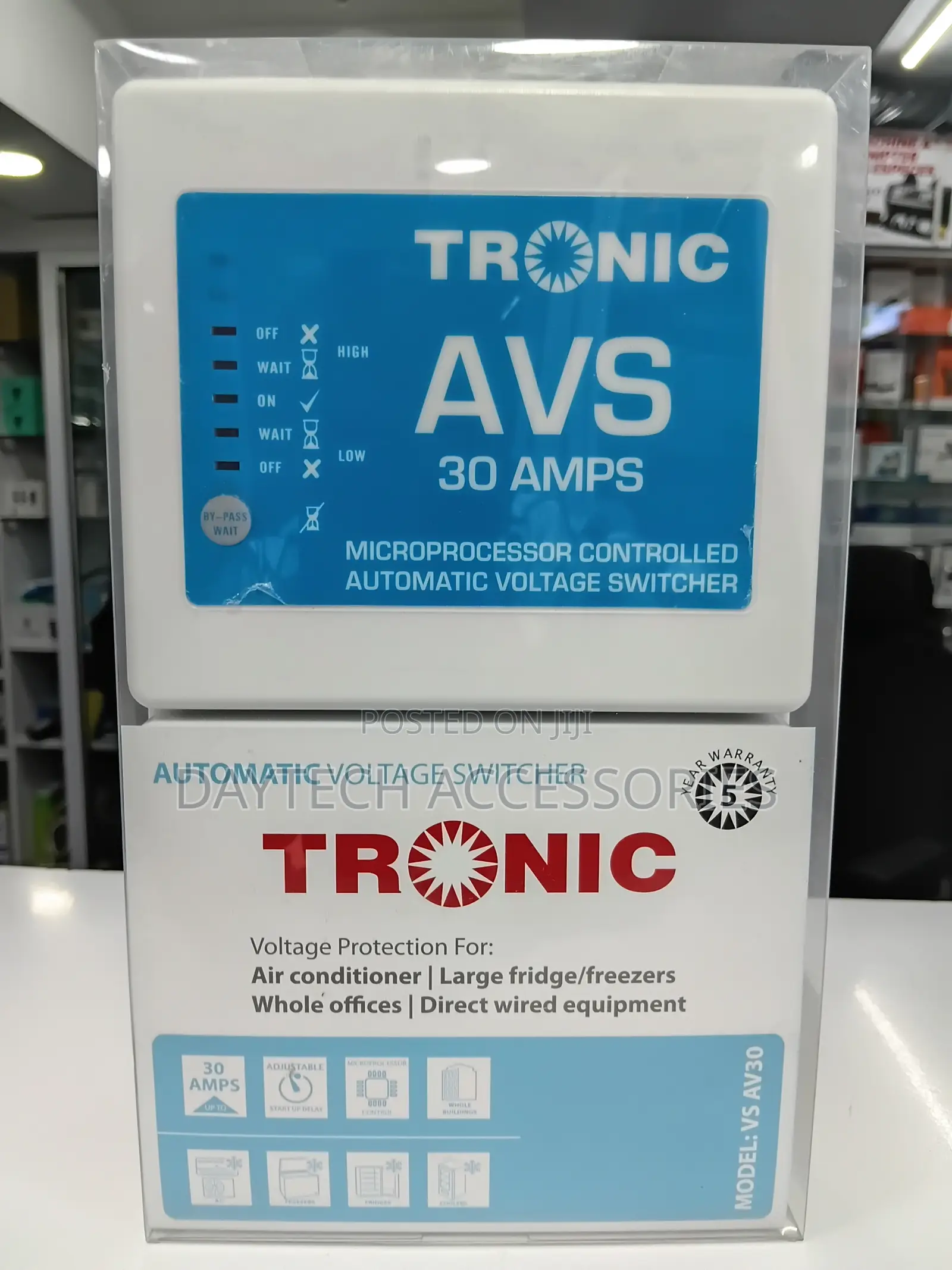 Tronic AVS 30 Amps Voltage Stabilizer Heavy Duty Surge Protector.