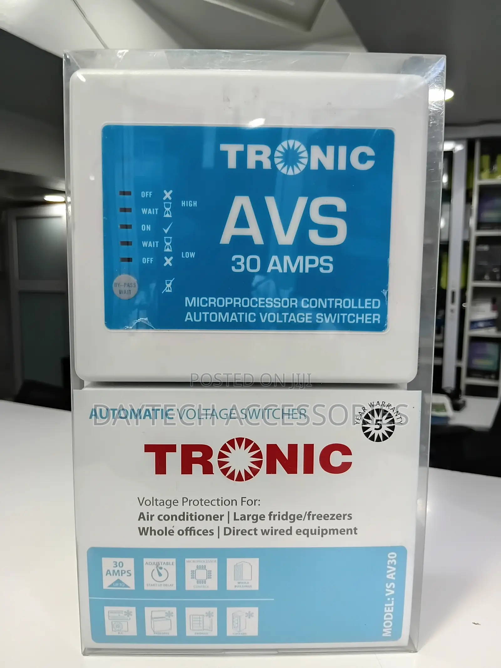 Tronic AVS 30 Amps Voltage Stabilizer Heavy Duty Surge Protector.