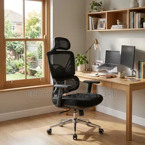 Ergonomic Office Chair With Headrest Adjustable Armrests