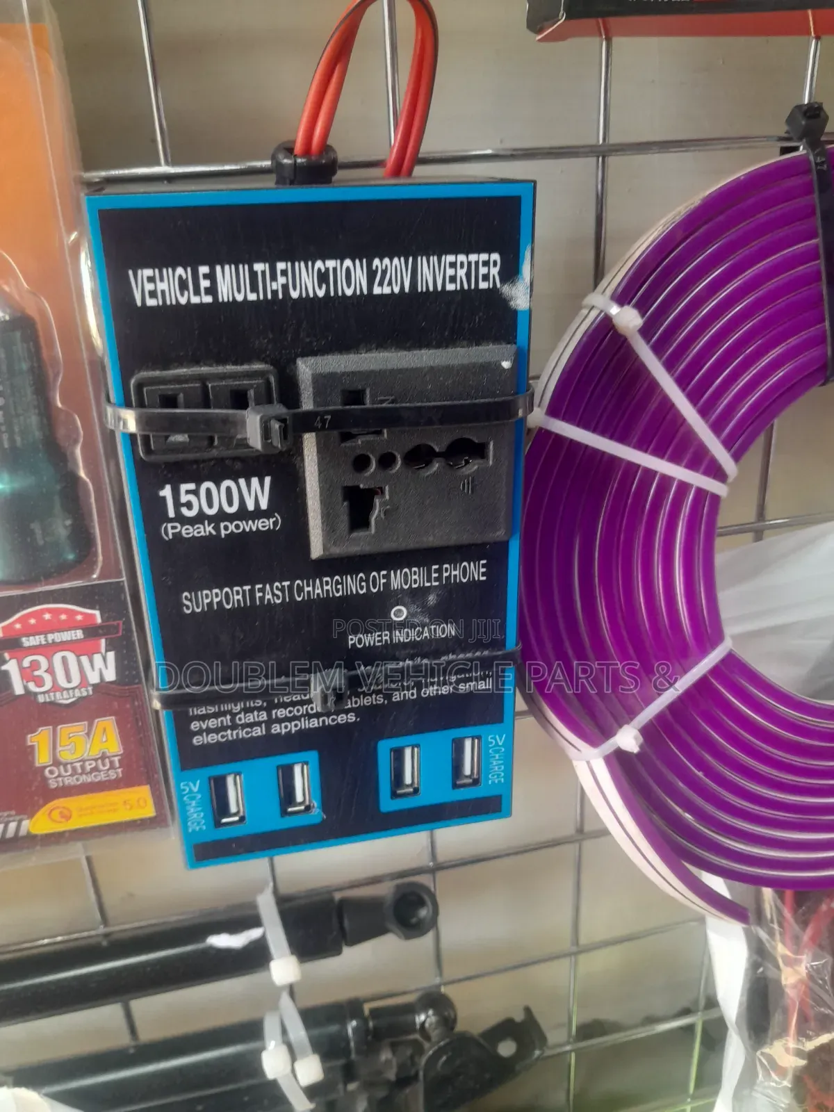 Vehicle Multi-Function 220V Inverter 1500w Fast Charging Phone,laptop