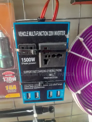 Vehicle Multi-Function 220V Inverter 1500w Fast Charging Phone,laptop