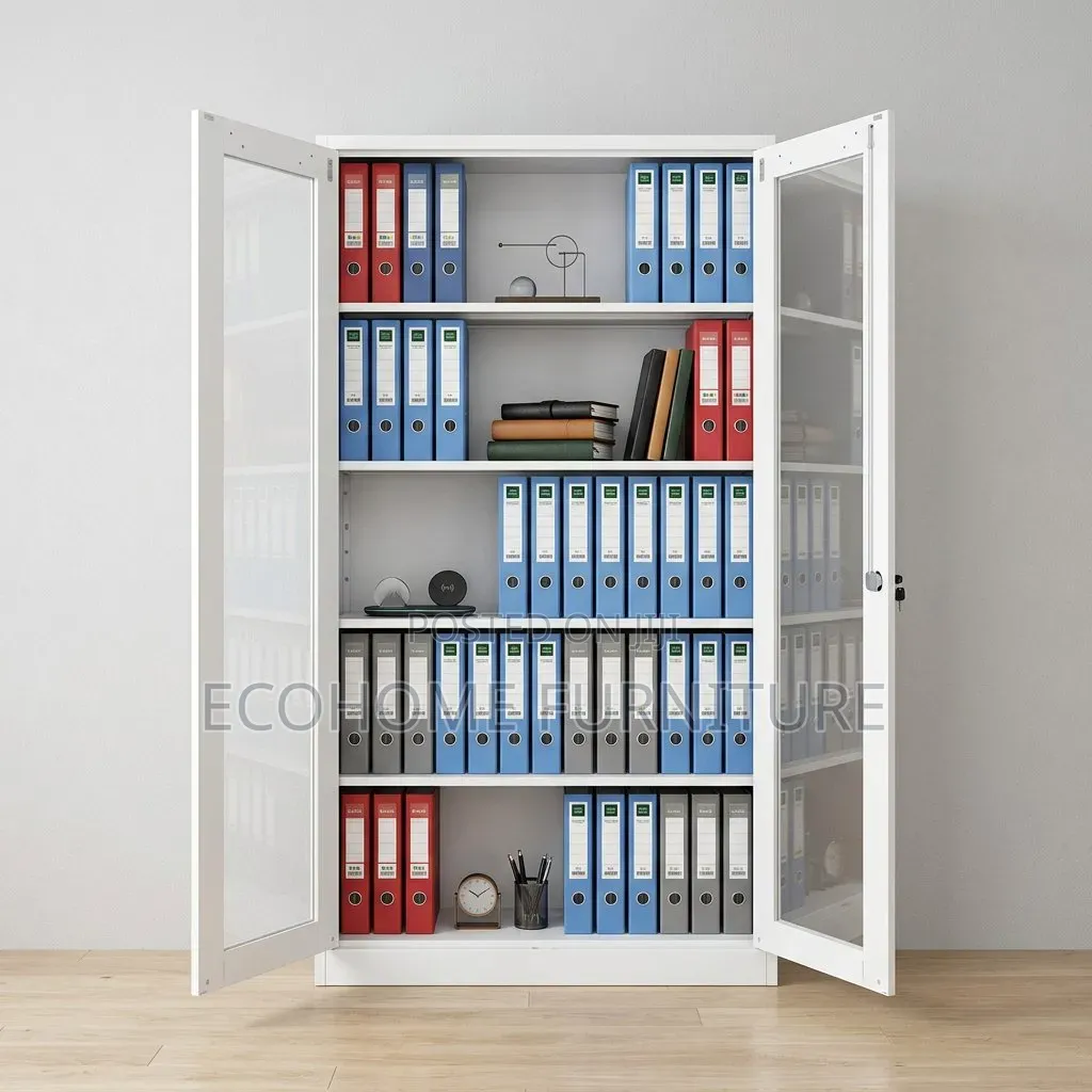 Office Cabinet – Glass Door Filing Storage Cabinet