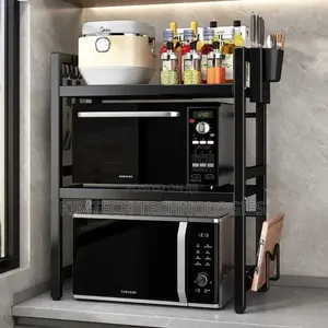 Single Layer Heavy-Duty Adjustable Microwave Stand