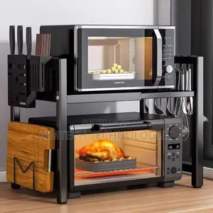 Single Layer Heavy-Duty Adjustable Microwave Stand