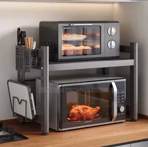 Single Layer Heavy-Duty Adjustable Microwave Stand