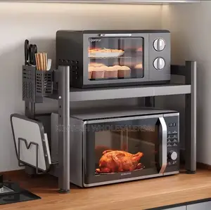 Single Layer Heavy-Duty Adjustable Microwave Stand